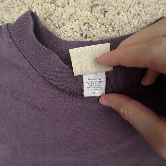 VTG 90s Grand Canyon Tee Shirt Fred Harvey USA Made Small Purple Short Sleeve - Picture 11 of 12
